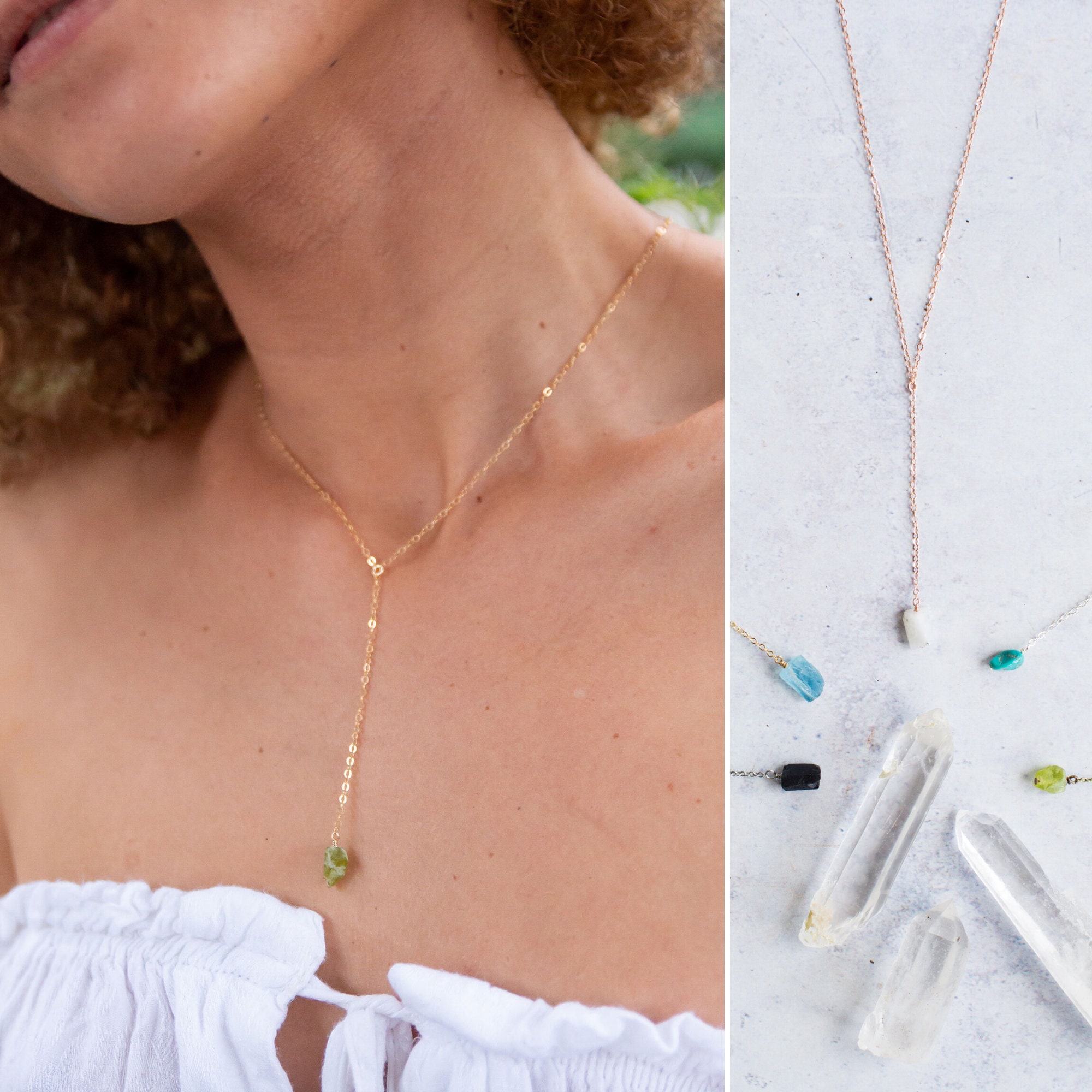Crystal lariat sale
