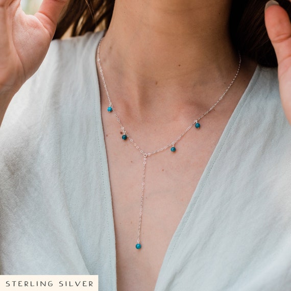 925 Sterling Silver Plated Star Slide Lariat Pendant Necklace Women Girl  Gift