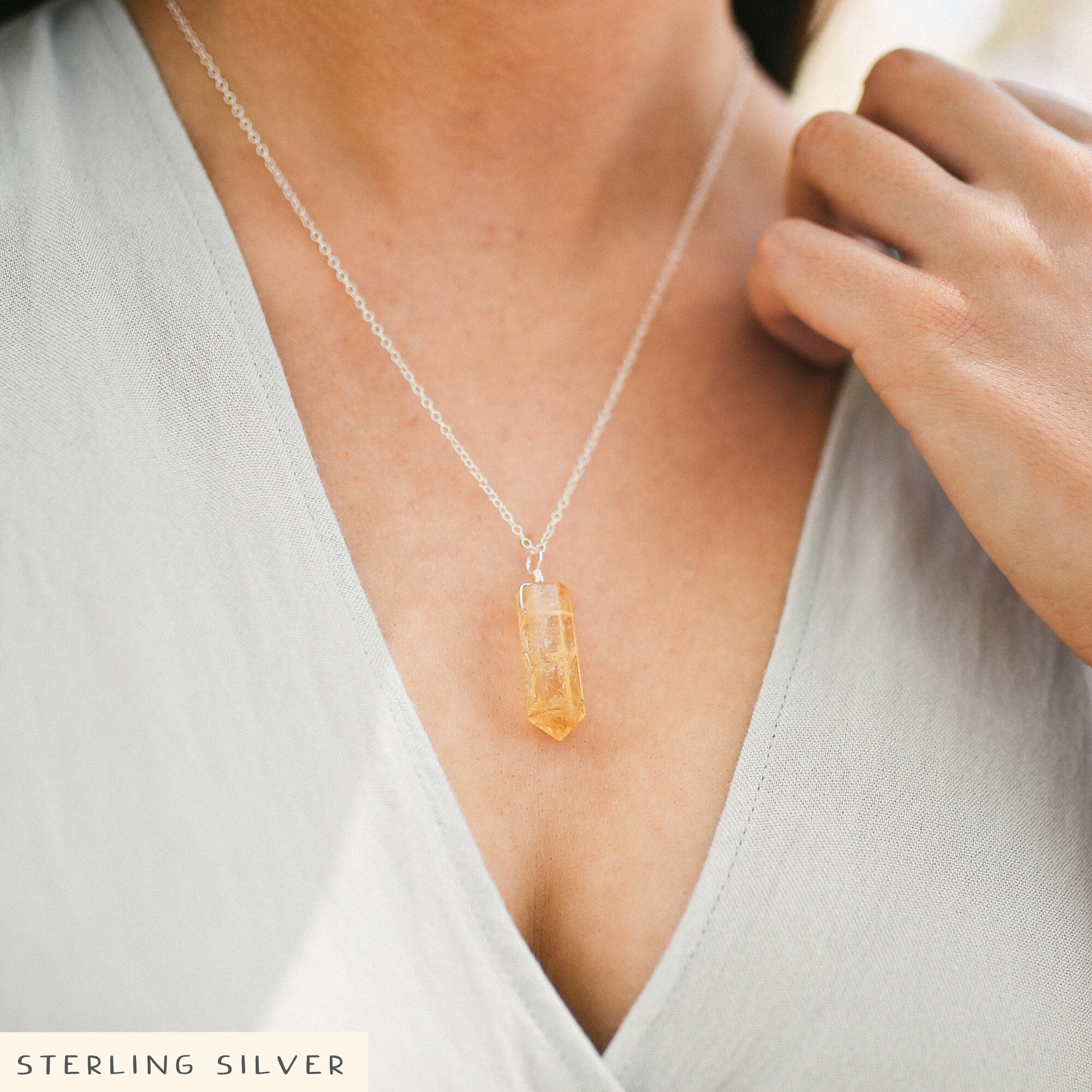 Large Citrine Crystal Point Generator 