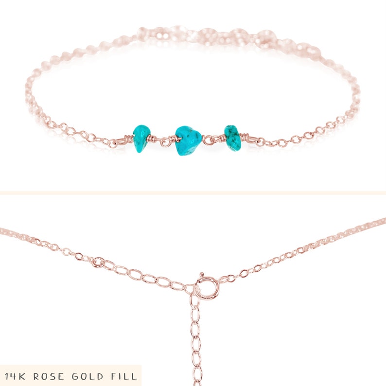 Turquoise protection bracelet. Turquoise bracelet. Womens bracelet. December birthstone. Bead bracelet. Gemstone bracelets. Beaded bracelets image 3