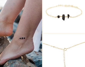 Lava Anklet. Essential Oil Diffuser Black Lava Stone Anklet