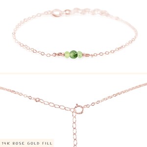 Prehnite bracelet. Prehnite bracelet. Handmade jewelry gift for her. Green gemstone bracelet. Crystal bracelet. Silver or gold bracelet 14k Rose Gold Fill
