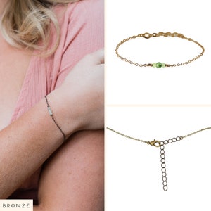 Prehnite bracelet. Prehnite bracelet. Handmade jewelry gift for her. Green gemstone bracelet. Crystal bracelet. Silver or gold bracelet Bronze