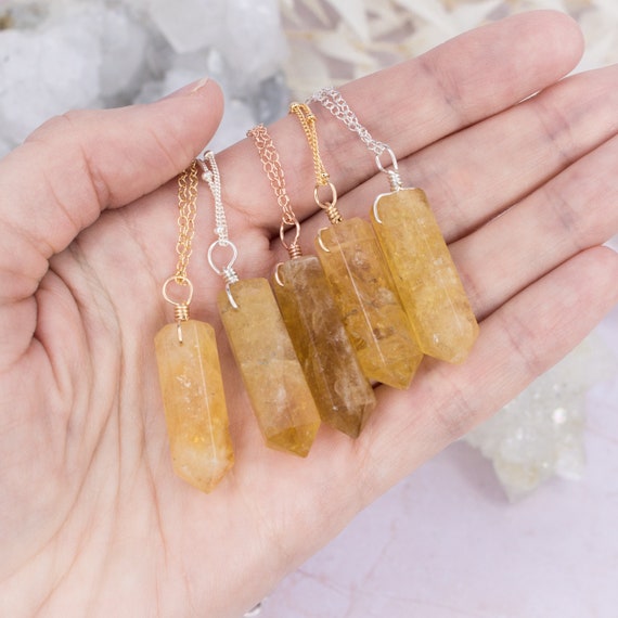 Natural Large Stone Citrine Pendants Natural Large Stone Citrine Pendants