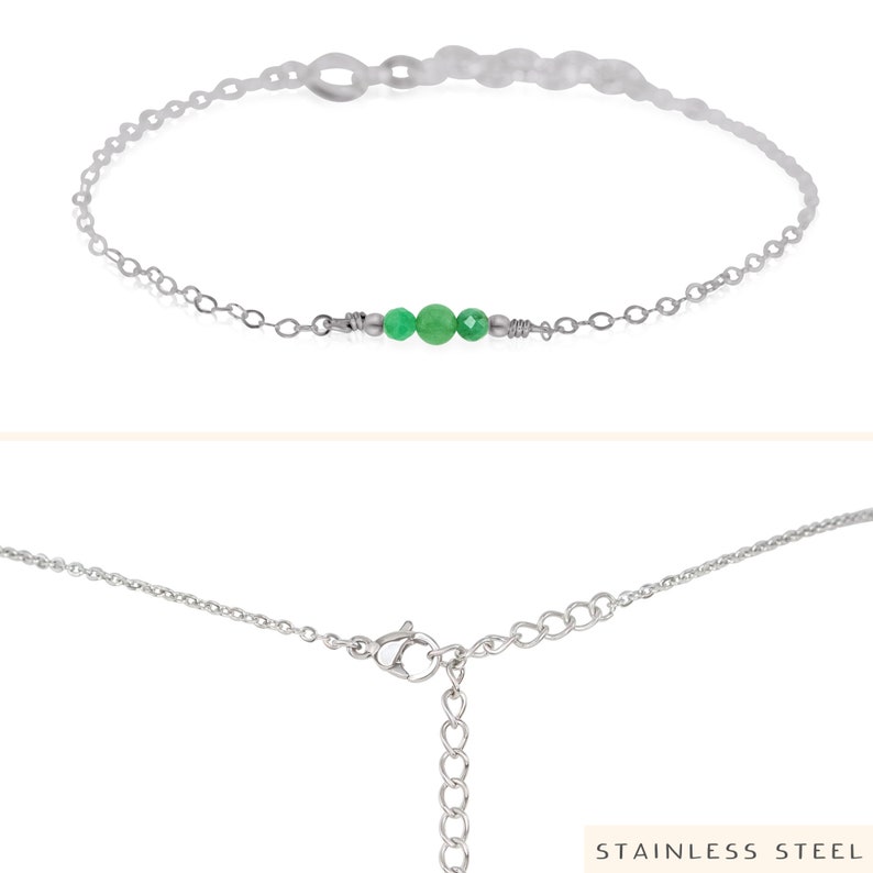 Aventurine dainty bracelets. Aventurine bracelet. Balance bracelet. Minimalist bracelet. Chakra bracelet. Delicate bracelet. Simple bracelet Stainless Steel