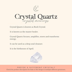 Crystal quartz ankle bracelet. Crystal quartz anklet. Rock crystal anklet. Gemstone anklet. Crystal anklet. April birthstone. Boho jewelry image 7
