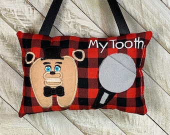 Personalized tooth fairy pillow, tooth pillow, boys tooth fairy pillow, girls tooth pillow, Optional tooth chart!  !