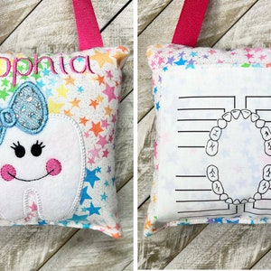 Almohada de Ratoncito Pérez con gráfico y personalización opcionales, ¡elige tu tela!