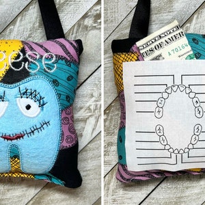 Tooth fairy pillow with optional chart and personalization, choose your fabric!