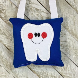 Oreiller de fée des dents avec carte dentaire en option, choisissez votre couleur ou votre tissu ! ,