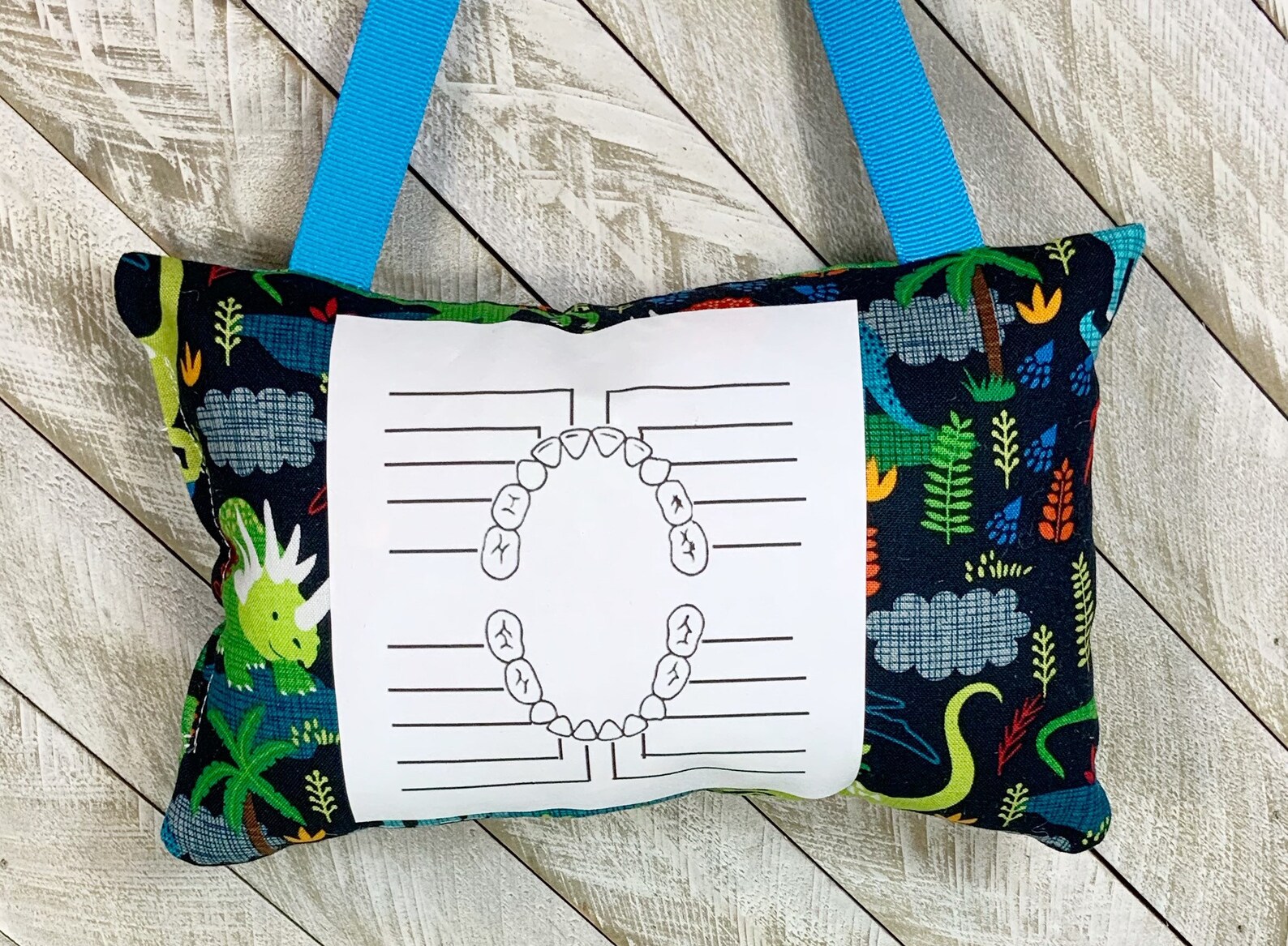 Personalized Tooth Fairy Pillow Dinosaur Choose Your Etsy