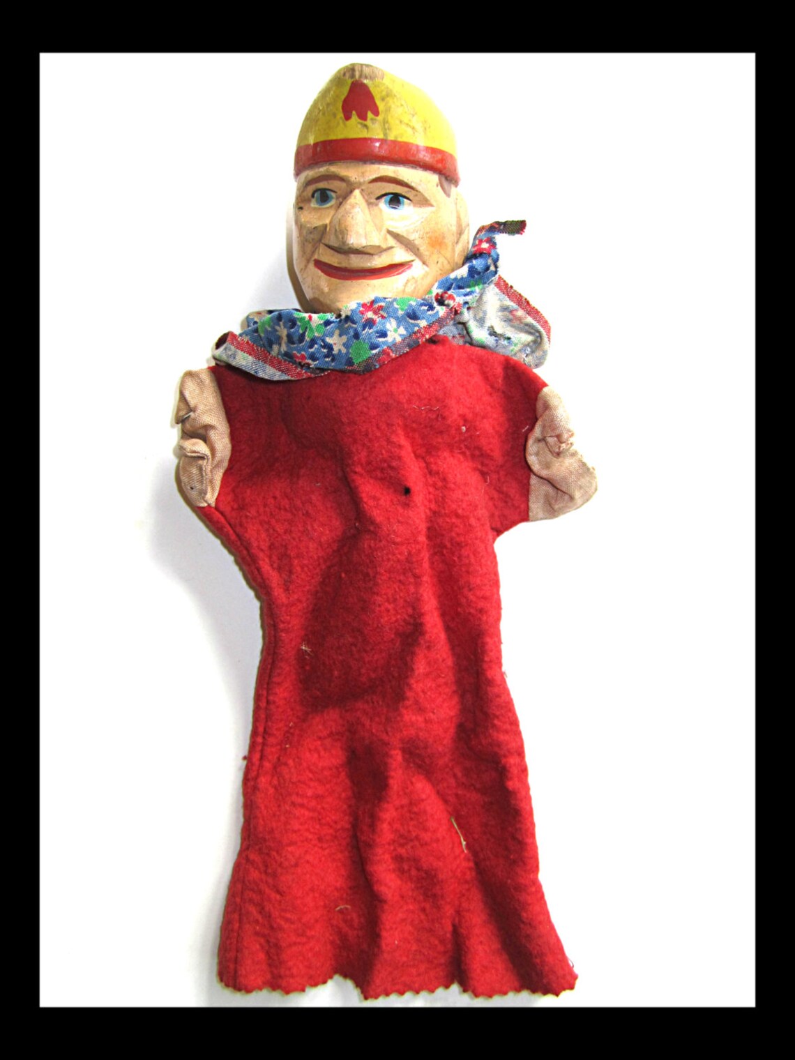 3 Antique 20's German Wooden Hand Puppets from Kasperle Etsy