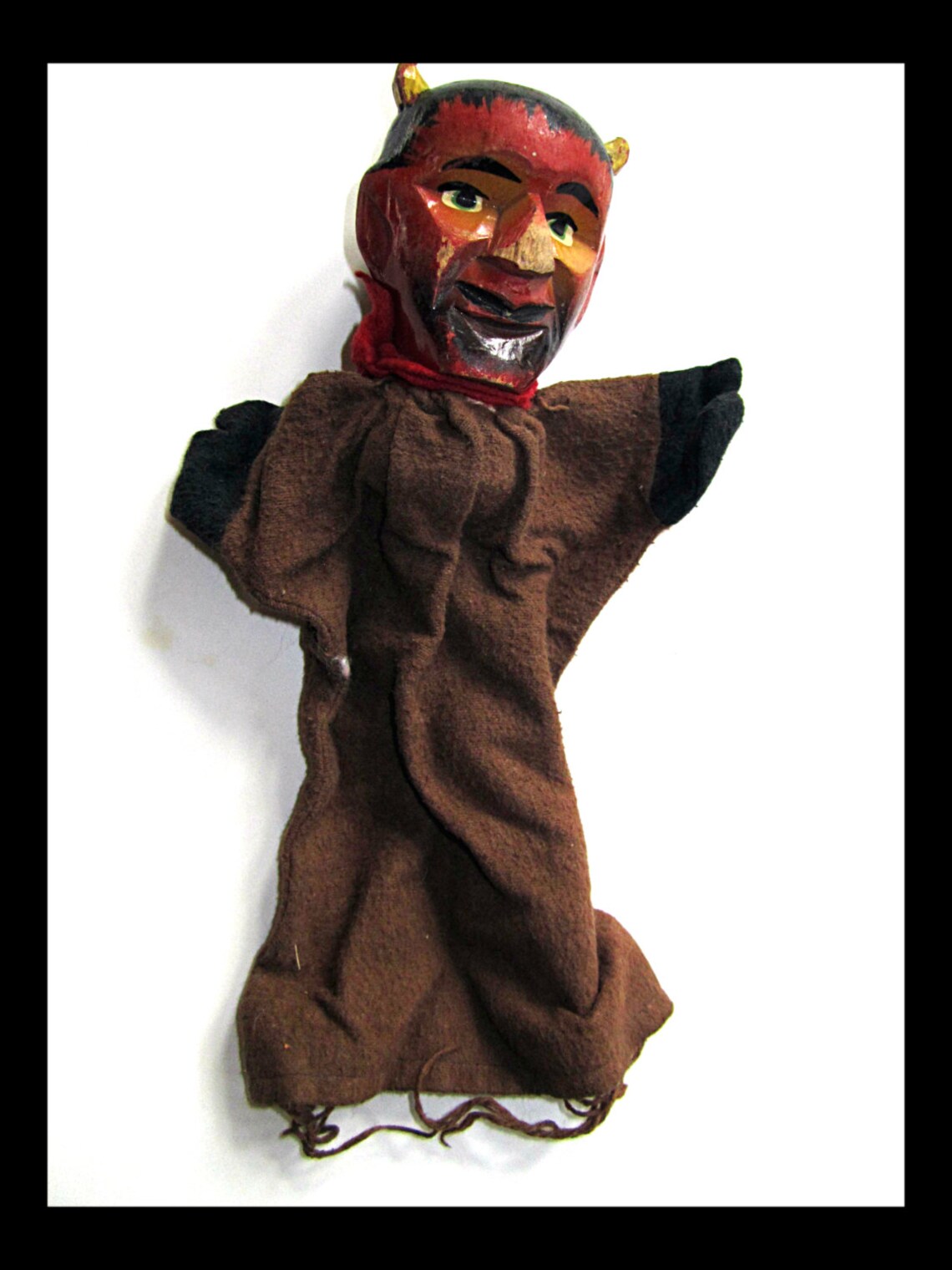 3 Antique 20's German Wooden Hand Puppets from Kasperle Etsy
