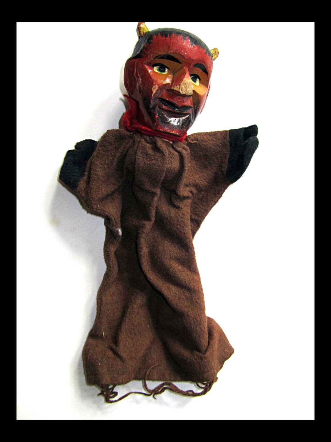 3 Antique 20's German Wooden Hand Puppets from Kasperle Etsy