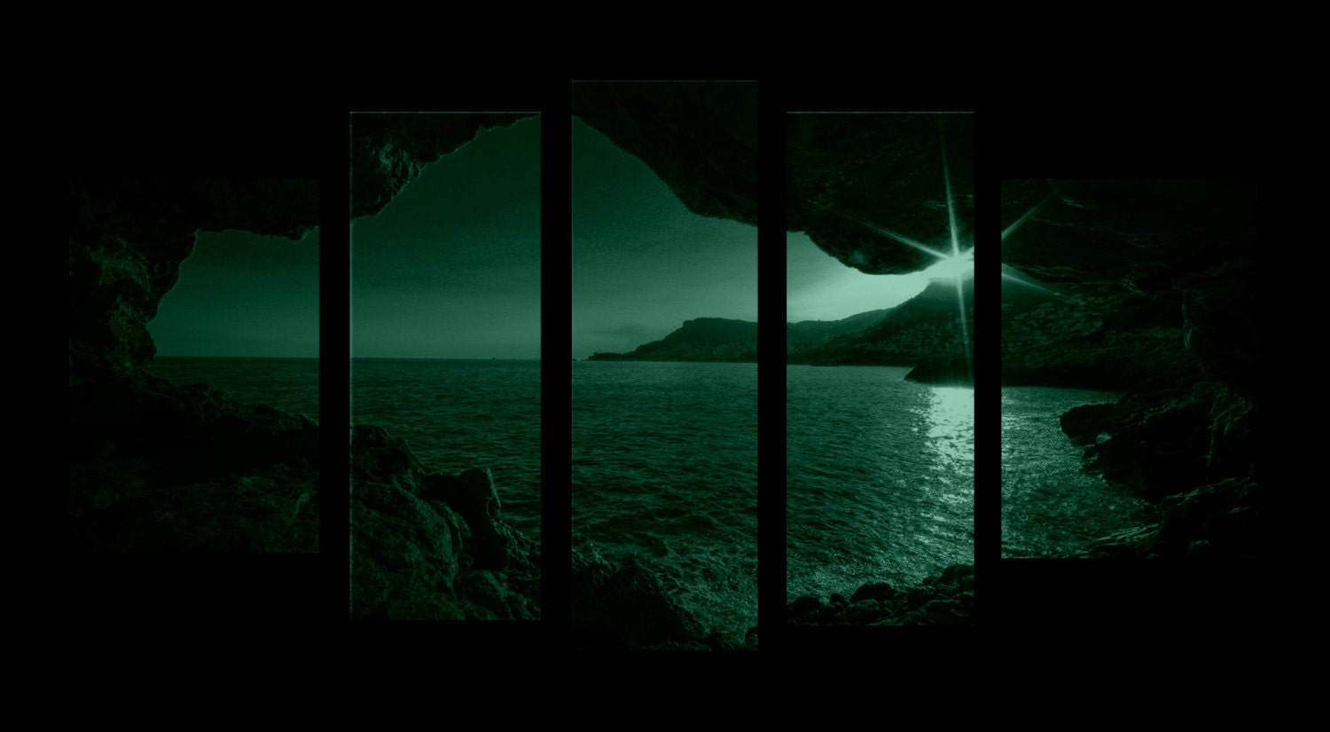 Glass Wall Art Acrylic Decor Set Window Sunset 5 Stars Gift Etsy