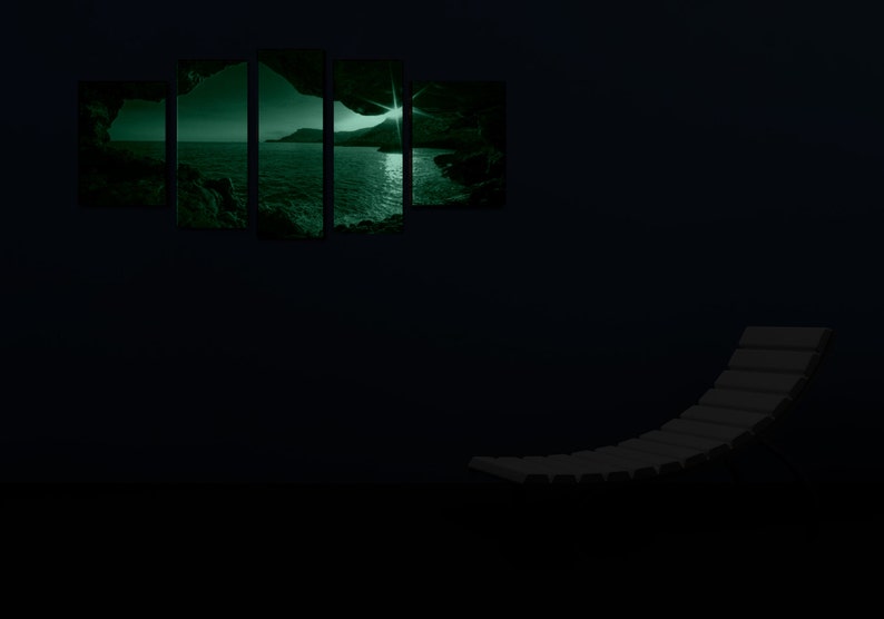 Glass Wall Art Acrylic Decor Set Window Sunset 5 Stars Gift Etsy