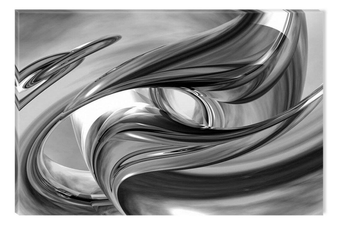 Startonight Canvas Wall Art Black and White Abstract Destiny - Etsy