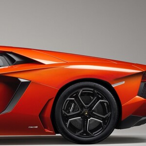 Glass Wall Art Acrylic Decor Orange Car 5 Stars Gift | Etsy