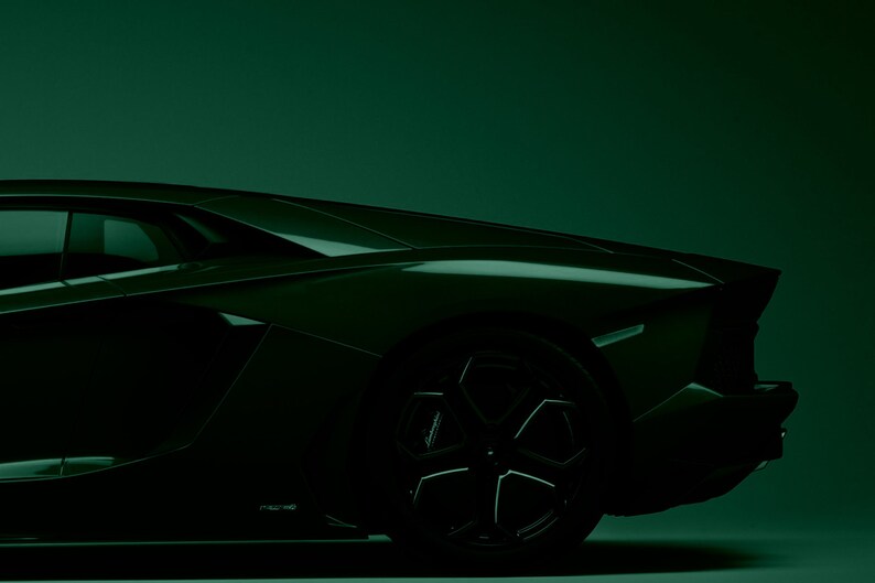 Glass Wall Art Acrylic Decor Orange Car 5 Stars Gift | Etsy