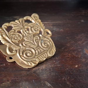Vintage Large Brass Ornate Bulldog Clip / Paper Clip - dress up your study