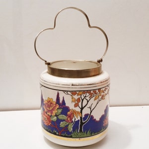 Vintage Art Deco Lancaster & Sons Biscuit Barrel Stamped England