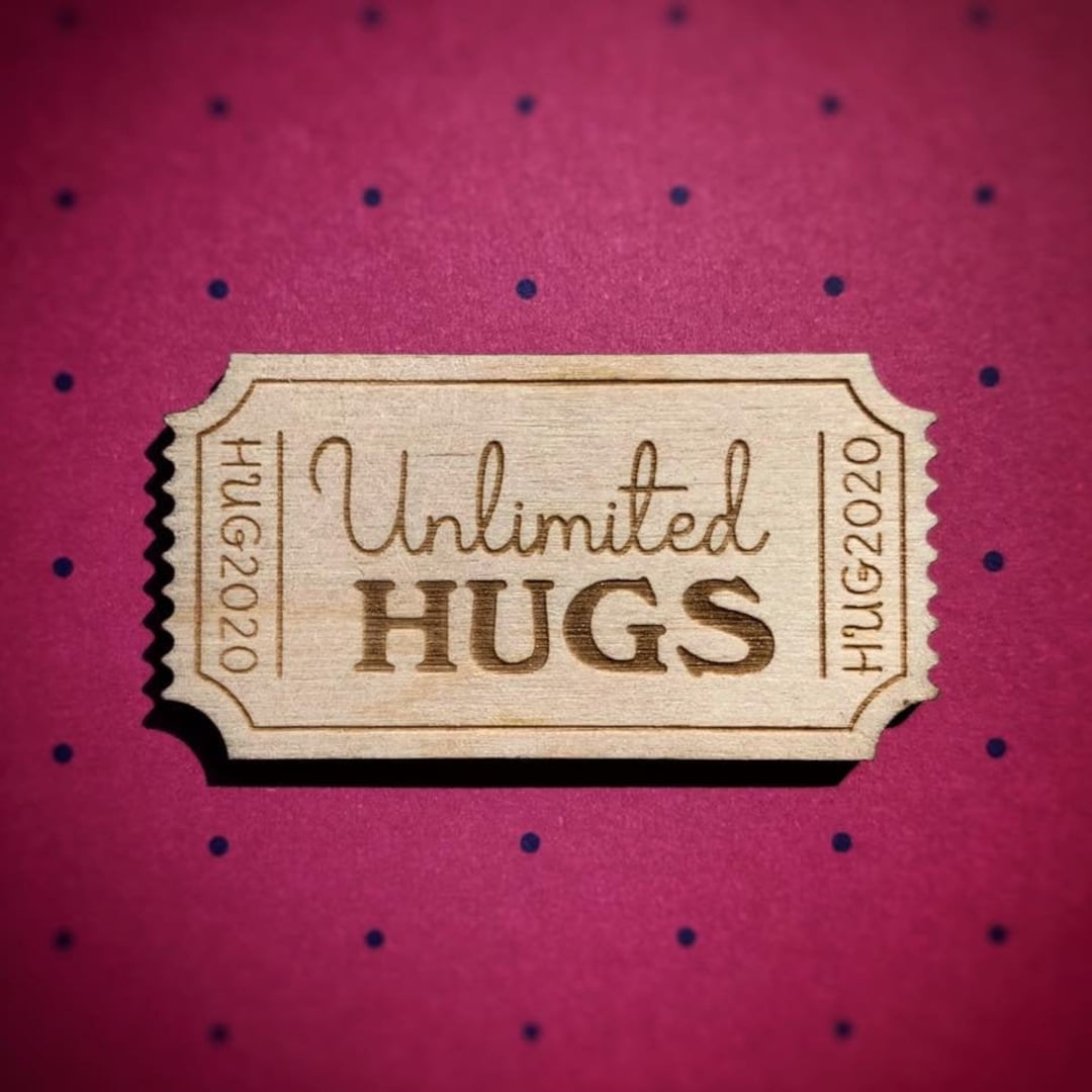 Unlimited Hug Ticket Etsy