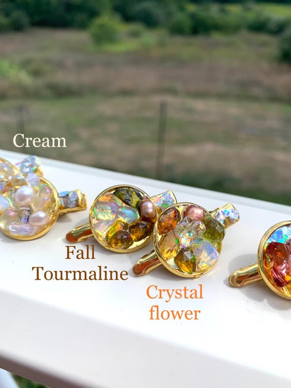Sparkly Hair Claw With Opal Amazon.com : Small Hair Claw Clips, Opal Rhinestone Hair  main image 4