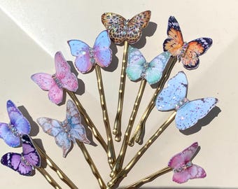 Teeny Tiny Butterfly Bobby Pins
