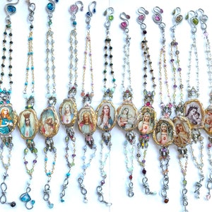 Sacred Bracelets Mother Mary Jesus Archangel Michael Easter Mary Magdalene Spiritual Religious Angelic Bracelet Mothers Day Gift image 4