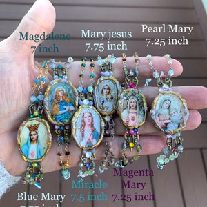 Sacred Bracelets Mother Mary Jesus Archangel Michael Easter Mary Magdalene Spiritual Religious Angelic Bracelet Mothers Day Gift image 6