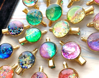 Colorful Round Hair clips Pink Purple Blue Yellow Green Hair Accessories
