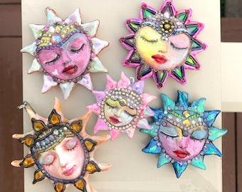 Handmade Unique Sun Pendants
