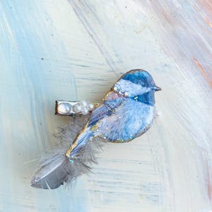 Bird Hair Clip Cardinal Blue Jay Owl Starling Woodpecker Hair Accessories Chickadee 2