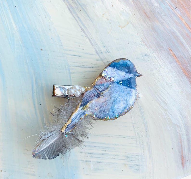 Bird Hair Clip Cardinal Blue Jay Owl Starling Woodpecker Hair Accessories Chickadee 2