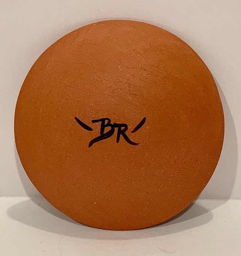 Native American Acoma Pueblo Pottery Miniature Bowl deer design 2 516 inches X 12 inch Artist Signed