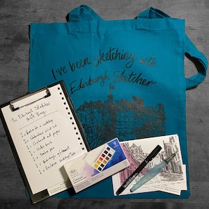 Vale de regalo para un taller de dibujo urbano con Mark, el dibujante de Edimburgo. Con o sin kit de dibujo.