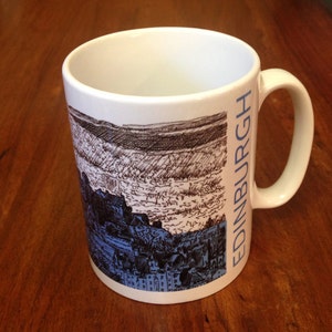 Edinburgh Castle Skyline Mug
