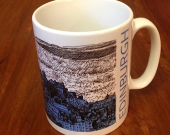 Edinburgh Castle Skyline Mug