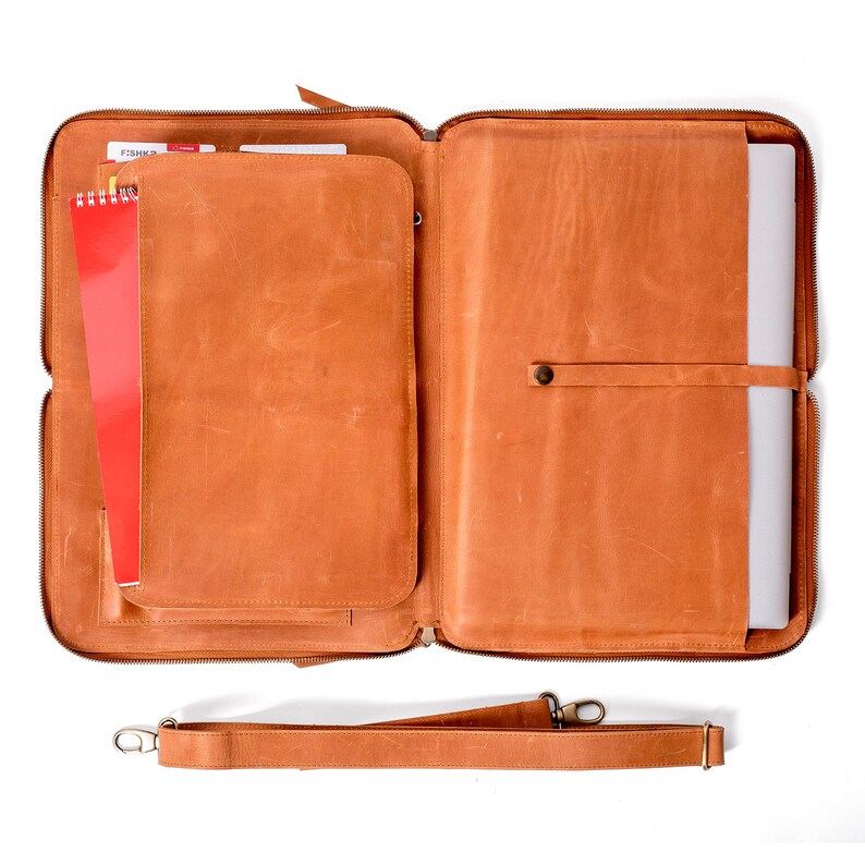 Laptop bag made of genuine leather Leather laptop case Etsy