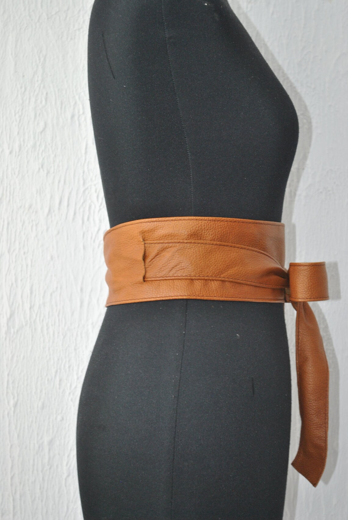 Orange Obi Gürtel Lether Obi Gürtel braun Leder Obi Gürtel Etsy