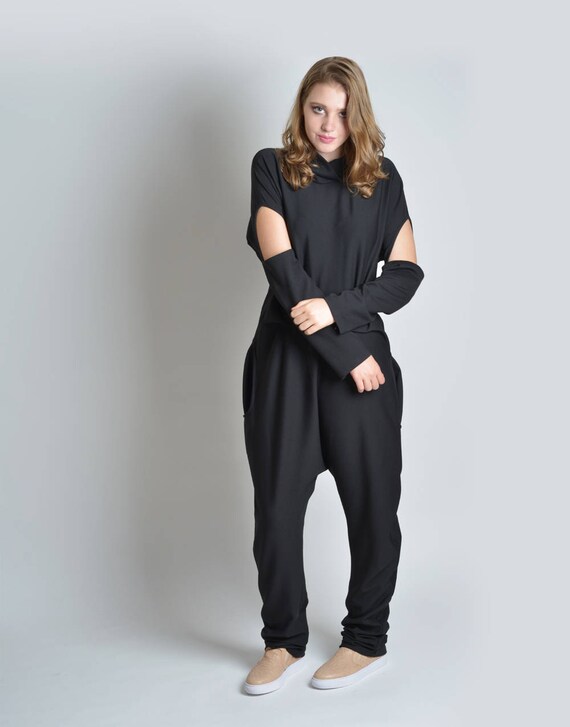 harem jumpsuit with sleeves