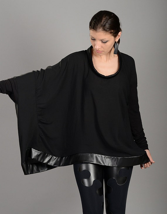 Black Top Avant Garde Extravagant Top Gothic Clothing Plus | Etsy