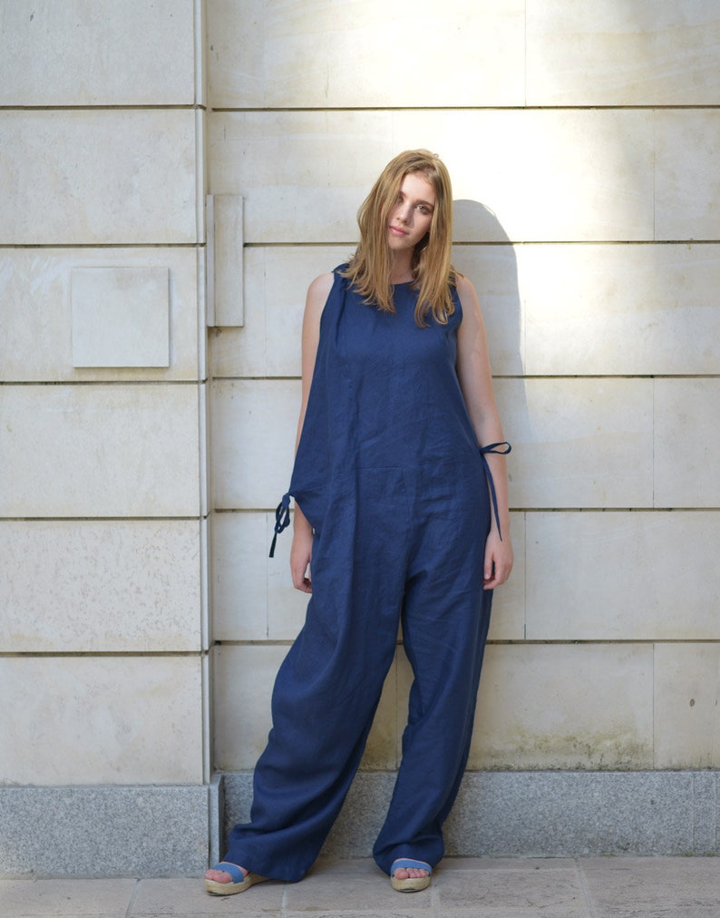 etsy linen overalls