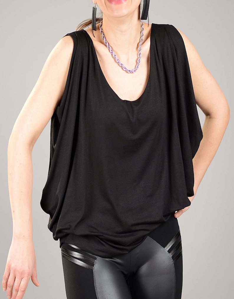 Workout Tank Women Activewear Yoga Tank Top Black Tunic Etsy