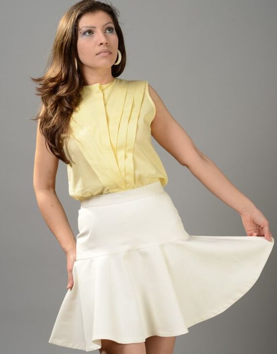 Mini jupe clearance blanche