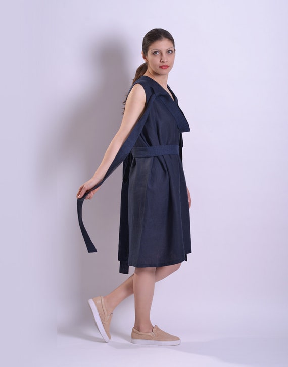navy loose dress