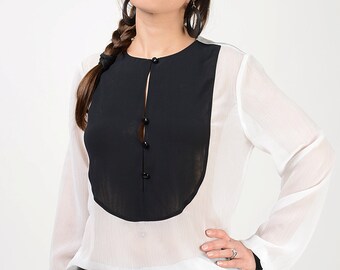 Sexy Sheer Blouse - Etsy