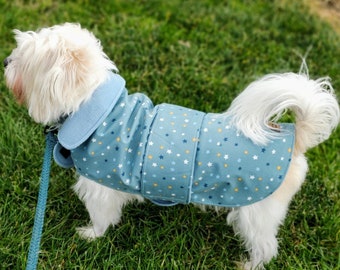 Warm Weatherproof Dog Coat - Starry Night