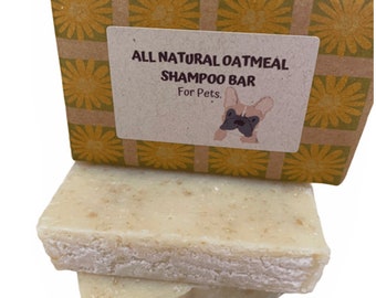 CARMA CRITTA All Natural Oatmeal Shampoo Bar for Pets - 150g