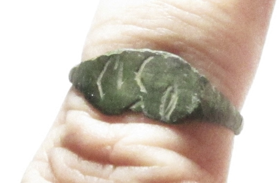 Authentic Viking Rune Ring Baltic / Medieval - Au… - image 2